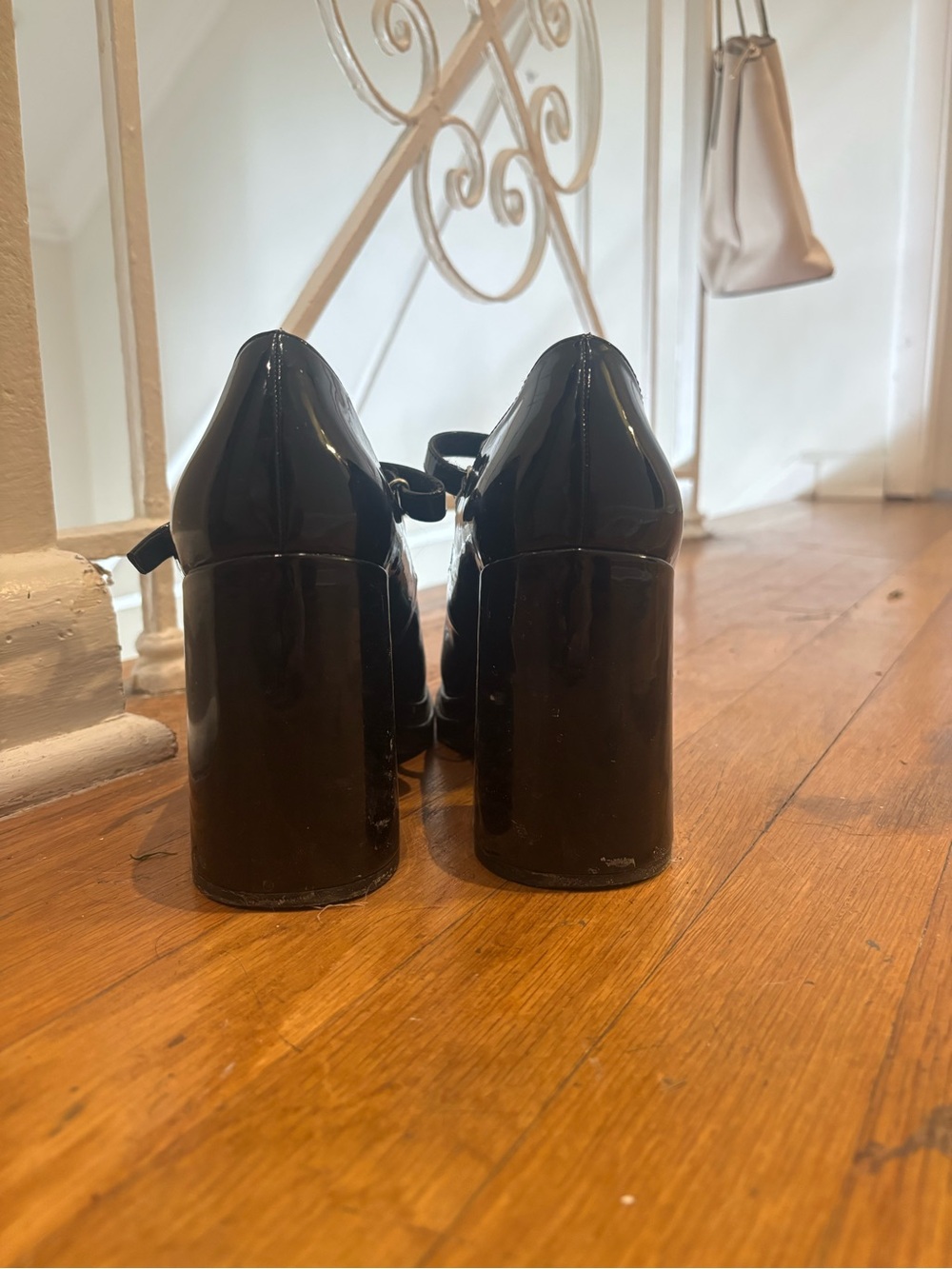 Steve Madden Black Patent Mary Jane Heels - Picture 3 of 4